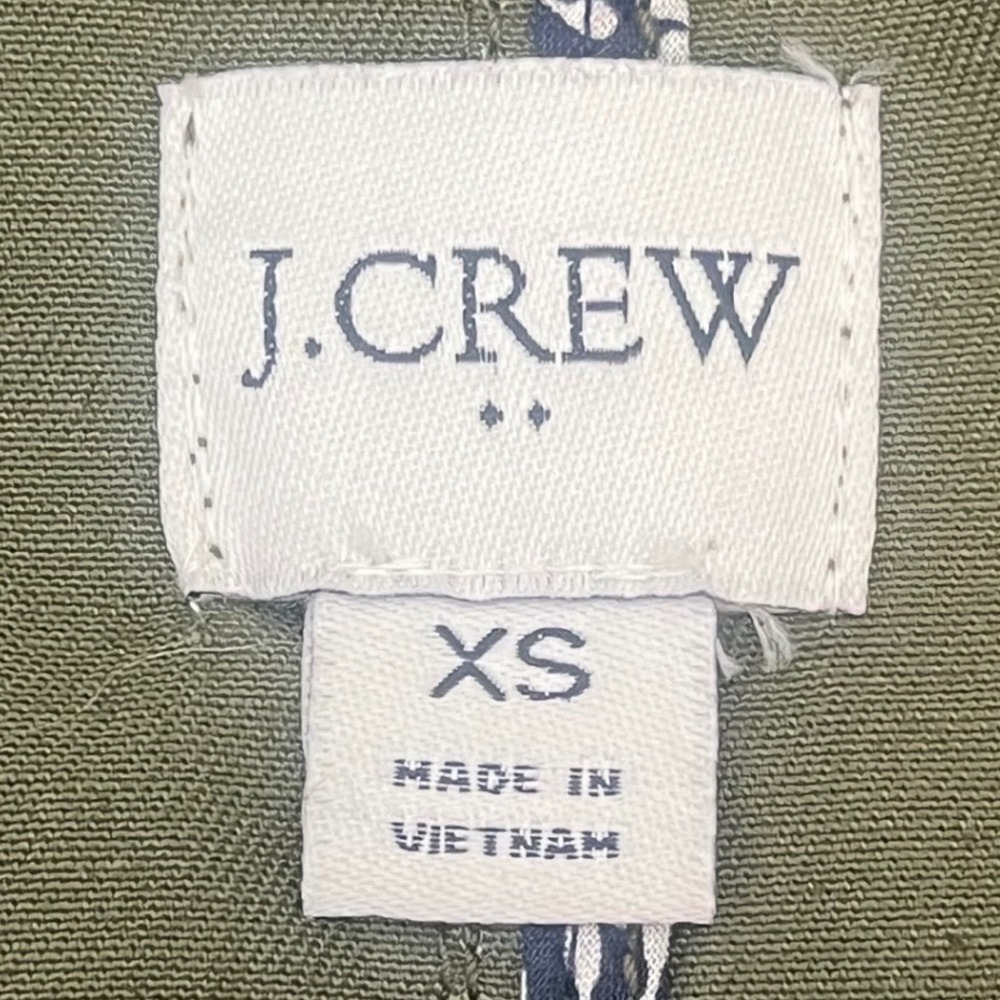 J.Crew Womens Olive Green Cotton Corduroy Collar Field Utility Jacket XS - Picture 7 of 12